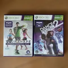 動作未確認Xbox 360 Kinect専ユアシェイプ2012 など2本セット