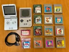 土日限定値引き ゲームボーイアドバンスSP ゲームボーイポケット 14本ソフト付