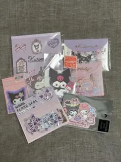 クロミちゃん メモ帳 フレークシール ステッカー セット