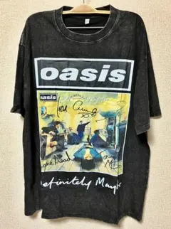 Oasis Definitely Maybe Tシャツ 黒 ヴィンテージ加工のサムネイル