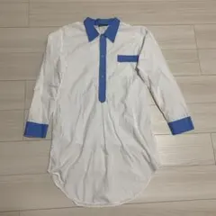 最終値下げ　1960s ドイツ製　バイカラー　グランパシャツ