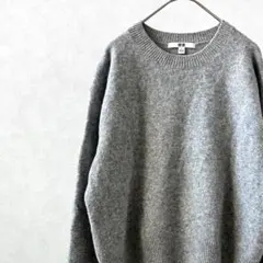 UNIQLO プレミアムラムクルーネックセーター 長袖 ウール100% 大きめ