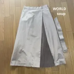 WORLD SOUP プリーツ 切り替え　スカートのサムネイル
