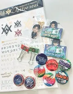 EXILE タトゥーシール(used)&グッズ