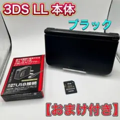 Nintendo 3DS LL ブラック 本体 SDカード 充電器付き