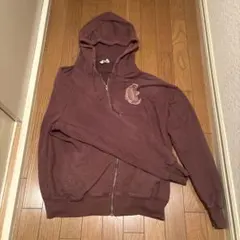 Nkes Style! ジップアップパーカー ブラウン