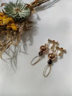 イヤリング　ハンドメイド　5cm