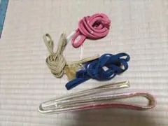 帯締めセット ピンク 青 金 白