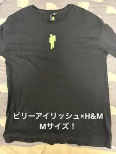 激レアM！Billie Eilish ×H&MコラボTシャツ黒ビリーアイリッシュのサムネイル
