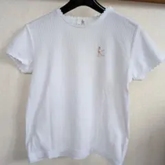 KUMIKYOKU 組曲 半袖 Tシャツ ホワイト 刺繍のサムネイル