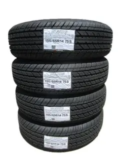 2023年製ヨコハマ中古夏タイヤ 155/65R14 4本セット 軽自動車各種 BluEarth 2025年製 4本セット 155/65R14 75S ブルーアースES