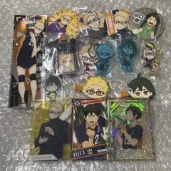 ハイキュー 月島蛍 山口忠 缶バッジ カード 前髪クリップ