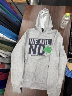 adidas Notre Dame パーカー グレー