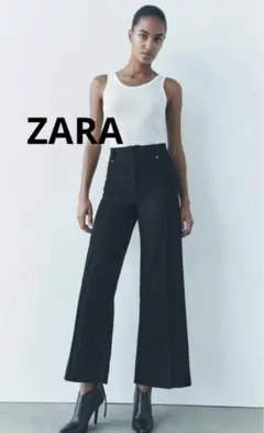 ZARA JEANS ZW COLLECTION ワイドレッグ　ハイウエスト36
