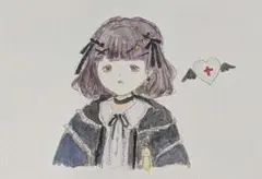地雷系女子【手描き】【オリジナル】【イラスト】自作イラスト