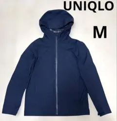 UNIQLOユニクロ　ブロックテックパーカー　ネイビー マウンテンパーカー　M