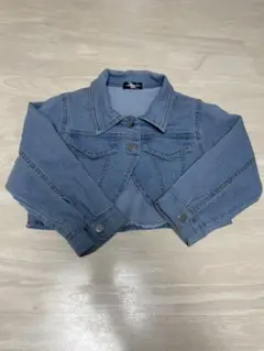 URBAN CHERRY ライトブルー クロップドデニムジャケットワンピセット