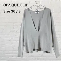 OPAQUE.CLIP　ファインゲージ モダールコットン フロントスリットプルのサムネイル