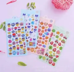 キャラクターシール3Dぷくぷく4枚セット