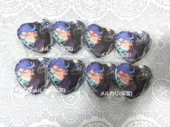 【追跡匿名】HiMERU フィーチャー1 中国 傾心 ハート缶バッジ8点