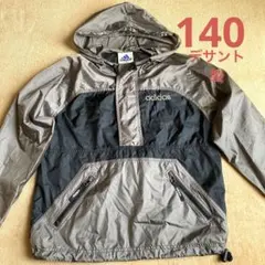 お値下げ！140 adidas デサント製ハーフジップウィンドブレーカー