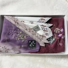 HANAE MORI シルクハンカチ3枚セット