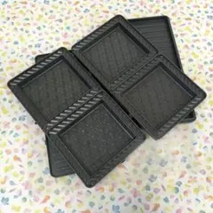 極美品 ブルーノ グリルサンドメーカーダブル 用 プレート2種 0942