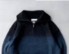 SINSS ウールブレンドグラデーションジップニット Blue M - メルカリ