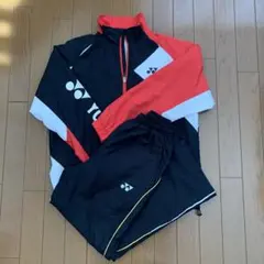 YONEX ウォームアップウェア SSサイズ 黒/赤