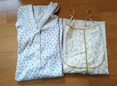 【新品】花柄キャミソール＆花柄パーカーTシャツLL