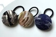 個性的ヘアゴム3個セット