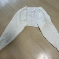 Dazy ホワイト クロップドカーディガン XS