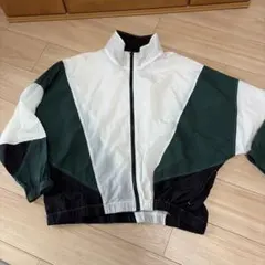 配色切替 スタンドカラー ジップアップジャケット