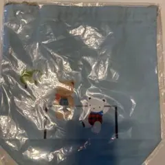 ファミリア　巾着　持ち手付き　お着替え袋　シューズケース　クマちゃん　ピンク