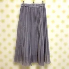 GU Sサイズ　薄紫 プリーツスカート ゴムウエスト
