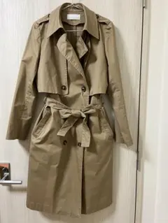 COLLAGE ベージュ ダブルブレスト トレンチコート