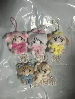 新品 全5種セット mikko characters 抱きしめリボンマスコット⑩