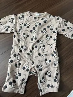 ミッキーマウス フリースロンパース 60~70