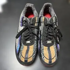 Nike Air Force 1 スニーカー ブラック/ベージュ/パープル