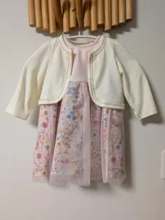 【美品】キッズ フォーマルドレス 3点セット 95cm 入園式・結婚式 パニエ付