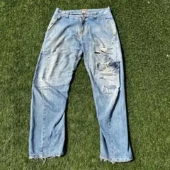 90-00s Quiksilver ダメージデニム 30 オールドサーフ y2kのサムネイル