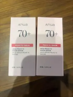 anua 70+ Peach 70 Niacin Serum 2本セット