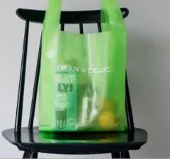 【未使用】DEAN & DELUCA ショッピングバッグ EVA ライムグリーン