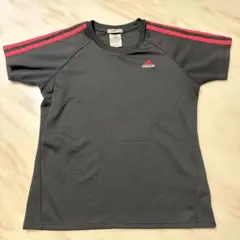 アディダス adidas CLIMALITE 半袖Tシャツ ブラック ピンクのサムネイル