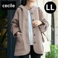 ❤美品❤CECILEポケットデザインダンボールニットジャケット大きいサイズ LL