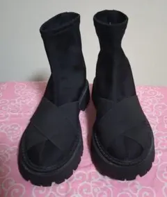 【USED】YOSUKE　24.5cm　厚底ストレッチブーツ（箱無し）