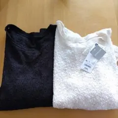 GU レース 半袖T XL 2枚セット
