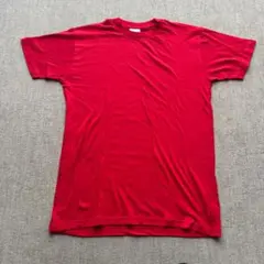 【美品】ユナイテッドアスレ 無地 Tシャツ L 赤 厚手のサムネイル