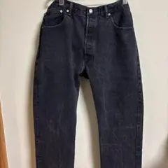 Levi's ブラック ストレートデニム W38 L32