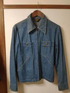 70s USA製 黒タグLee ヴィンテージ デニムジャケット 真鍮ボタン
